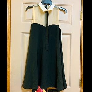 Black Collar Bow Goth Cutie Kawaii Dress